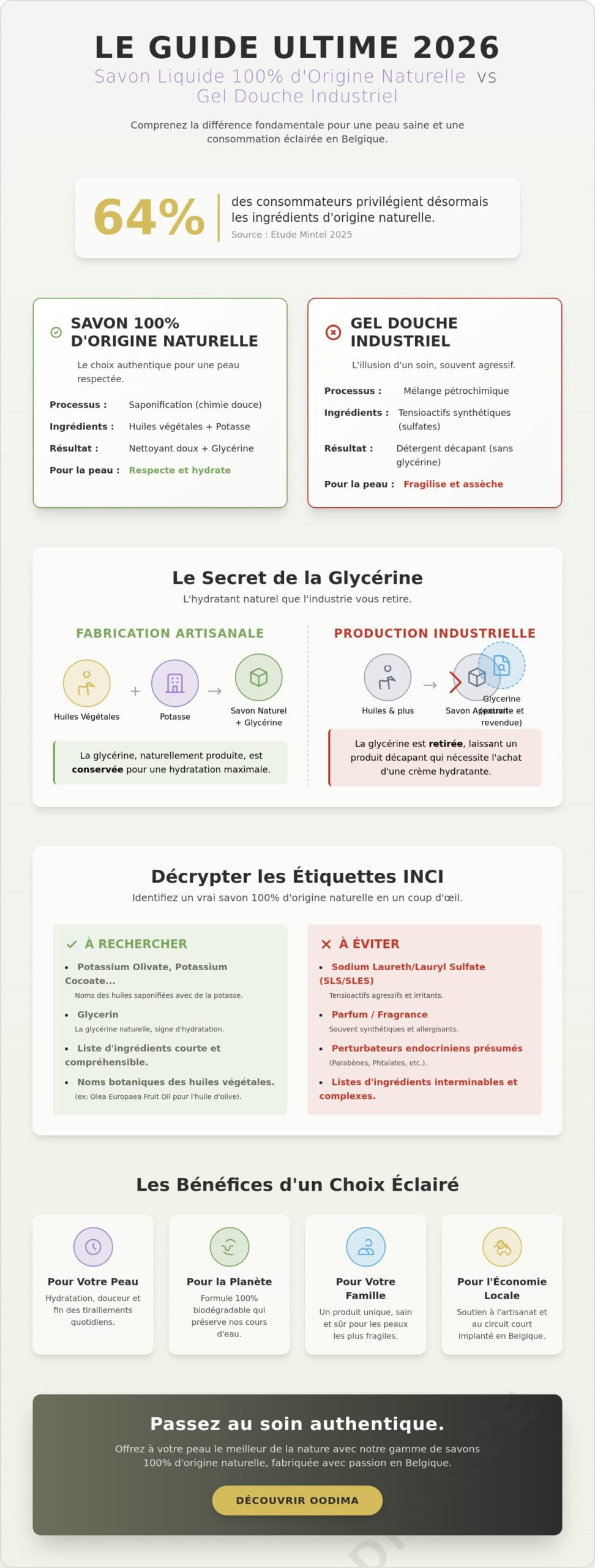 Pourquoi choisir un savon liquide 100% naturel ? Le guide complet 2026