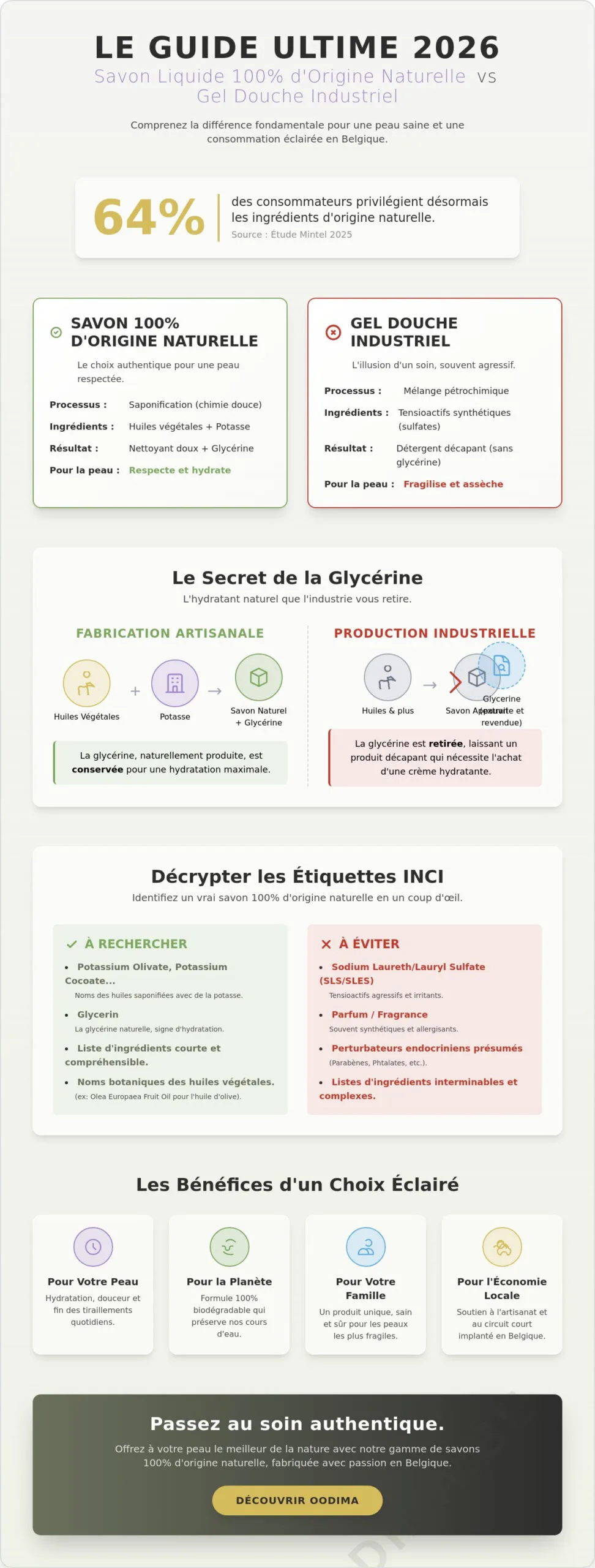 Pourquoi choisir un savon liquide 100% naturel ? Le guide complet 2026